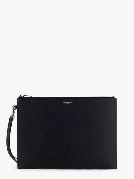 Saint Laurent Leather clutch - Nero