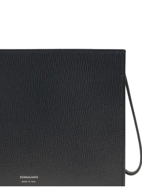 Ferragamo Gancini Pouch - Black