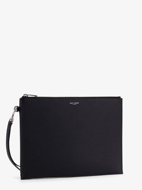 Saint Laurent Leather clutch - Nero