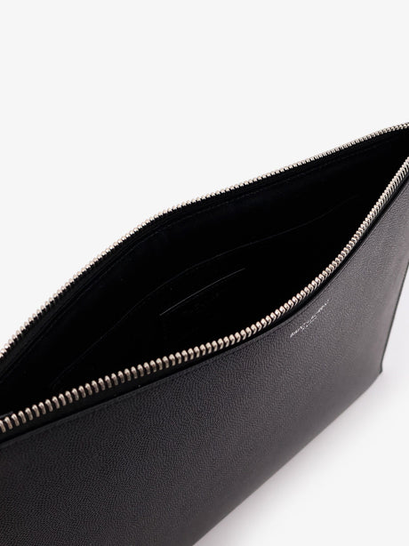Saint Laurent Leather clutch - Nero