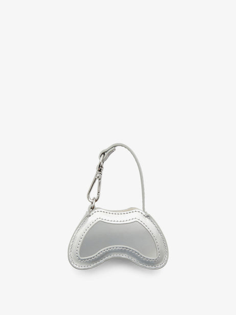 Diesel Play Charm shiny keychain - Bianco