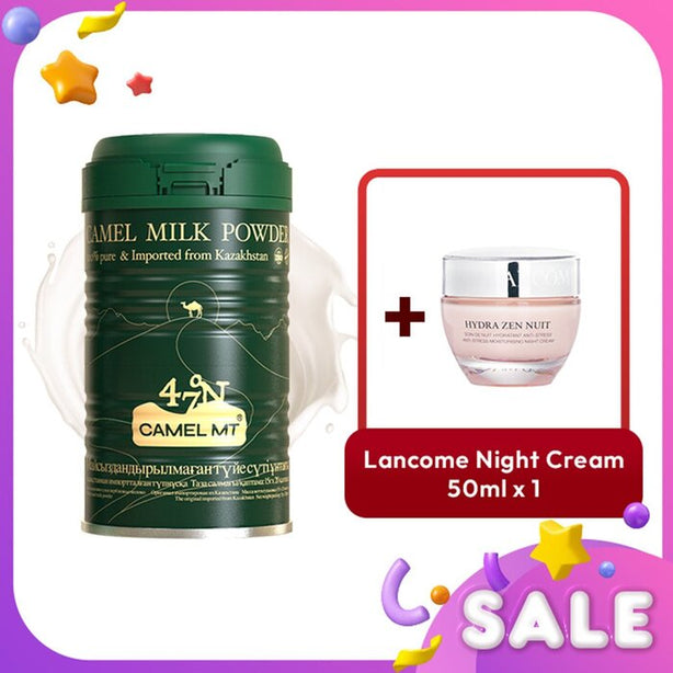 Camel Mt Camel Milk Powder + Lancome Hydra Zen Nuit Night Cream - 2pcs