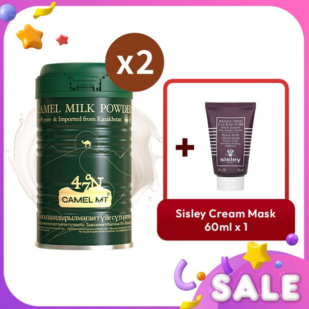 Camel Mt Camel Milk Powder X2 + Sisley Black Rose Cream Mask - 3pcs