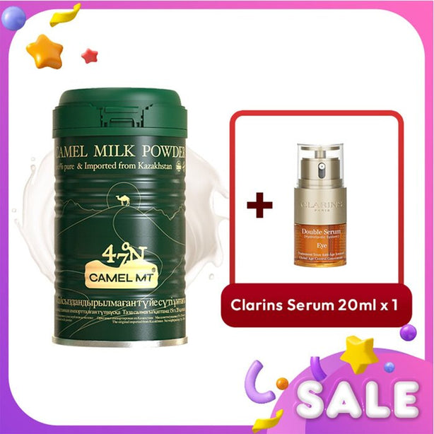 Camel Mt Camel Milk Powder + Clarins Double Serum Eye - 2pcs