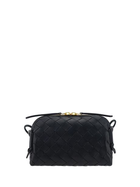 Bottega Veneta Concert Shoulder Bag - Black-Gold