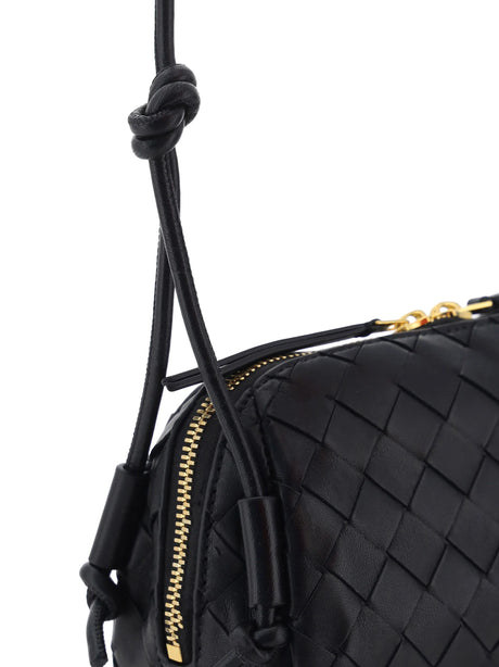 Bottega Veneta Concert Shoulder Bag - Black-Gold