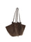 Yuzefi Mochi large suede Shoulder Bag - Nutmeg
