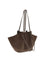 Yuzefi Mochi large suede Shoulder Bag - Nutmeg