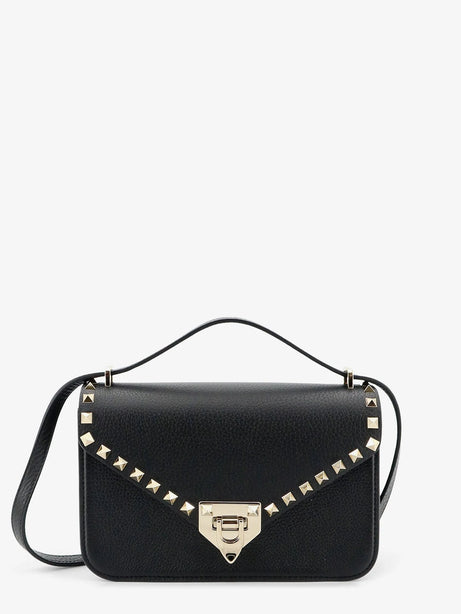 Valentino Garavani Rockstud leather crossbody bag with stud detail - Nero