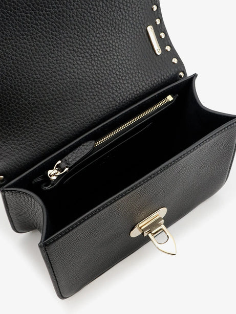 Valentino Garavani Rockstud leather crossbody bag with stud detail - Nero