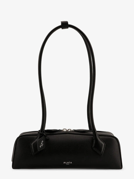 Alaia Teckel Small leather shoulder bag - Noir