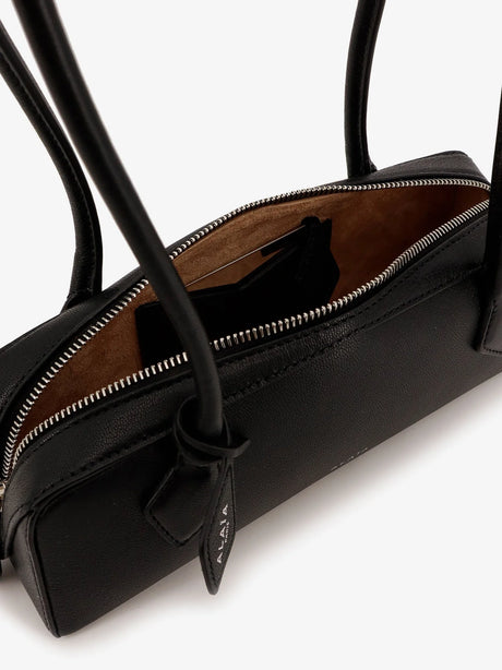 Alaia Teckel Small leather shoulder bag - Noir