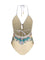 Zimmermann Indra crochet detail One-Piece Swimsuit - Cream Scarf Floral