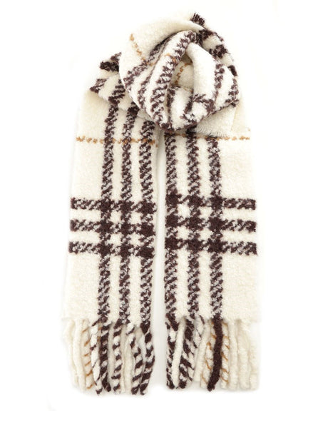 Burberry Bouclé Scarf - White