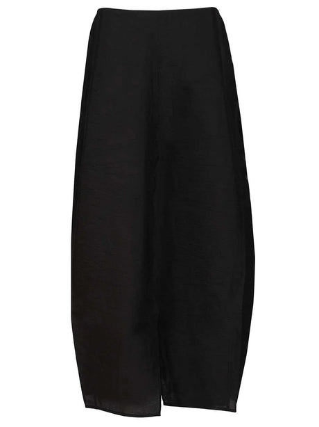 Toteme Silk Parachute Skirt - Black