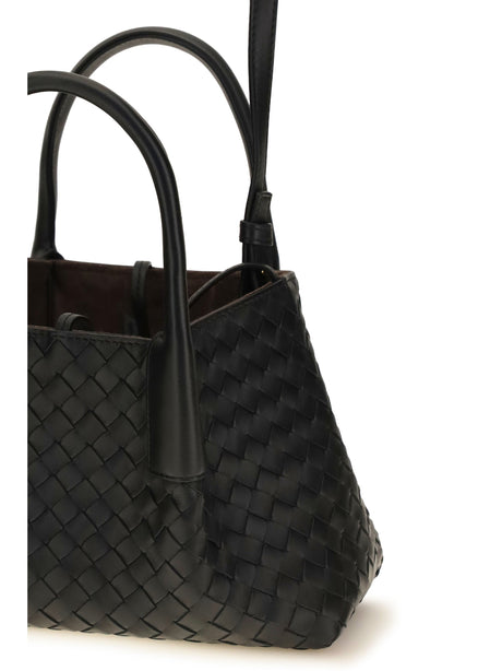 Bottega Veneta Pinacoteca small Handbag - Black/Fondant-M Br