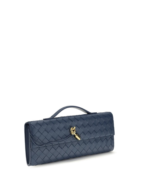 Bottega Veneta Andiamo Handbag - Blue Venezia-Muse Br