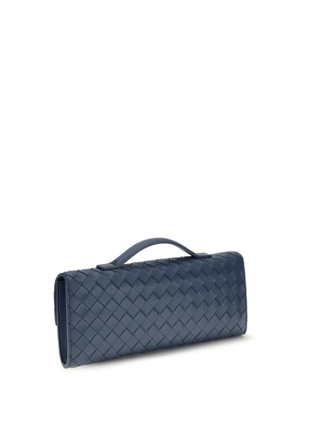 Bottega Veneta Andiamo Handbag - Blue Venezia-Muse Br