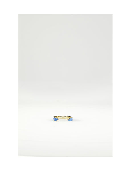 Celine SMALL CUFF - Sky Blue / Gold