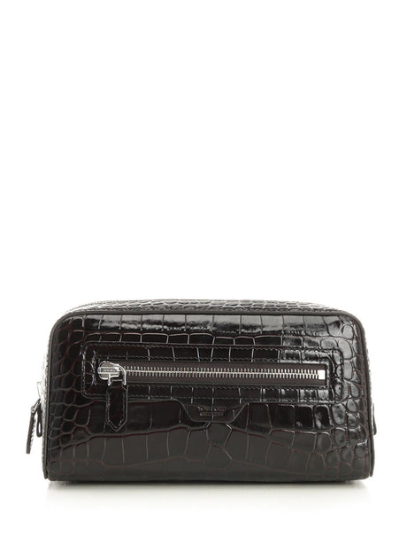 Tom Ford Leather Vanity Case - Brown