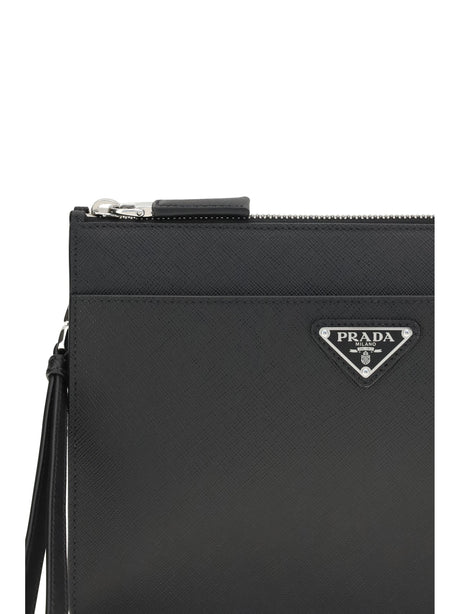 Prada Leather Pouch - Black