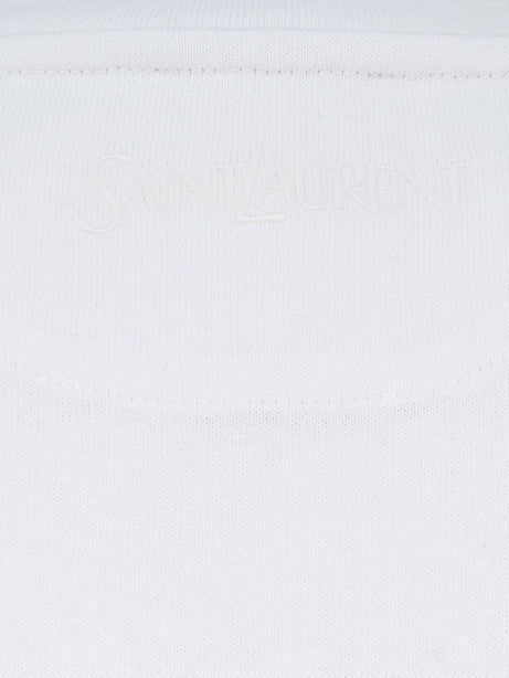 Saint Laurent Certified cotton t-shirt - Biancospino