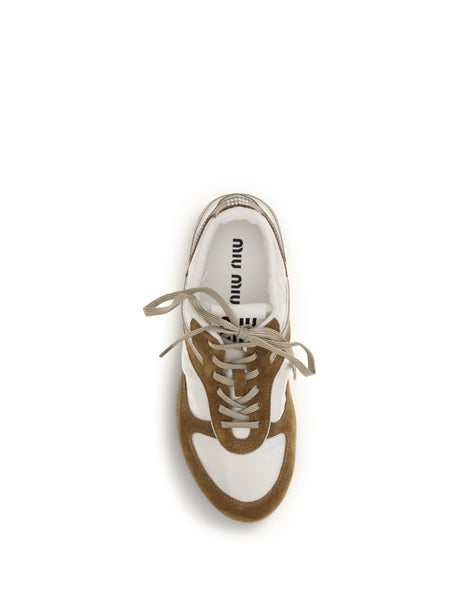 Miu Miu Gymnasium Sneakers - Talco+Cannella