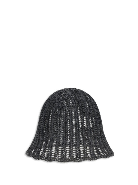 Brunello Cucinelli Techno raffia Hat - Black