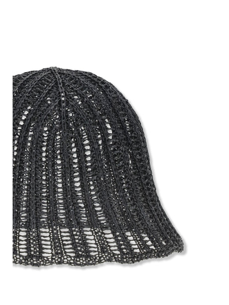 Brunello Cucinelli Techno raffia Hat - Black