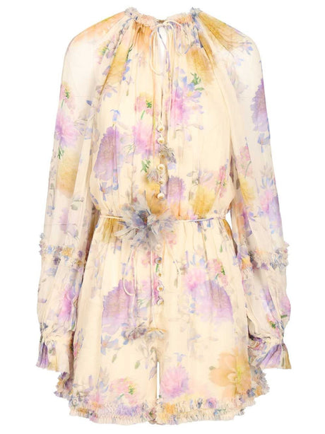 Zimmermann Luna Ruffle Billow Dress - Multi