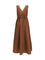 Brunello Cucinelli Cotton poplin Dress Precious Shoulder Detail - Firebrick