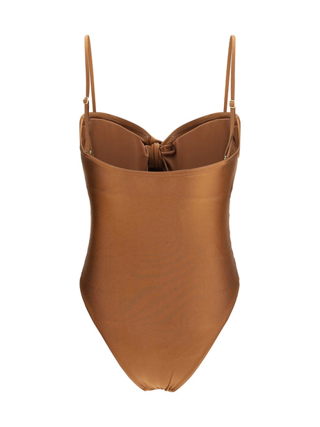 Zimmermann Aster Swimsuit - Walnut
