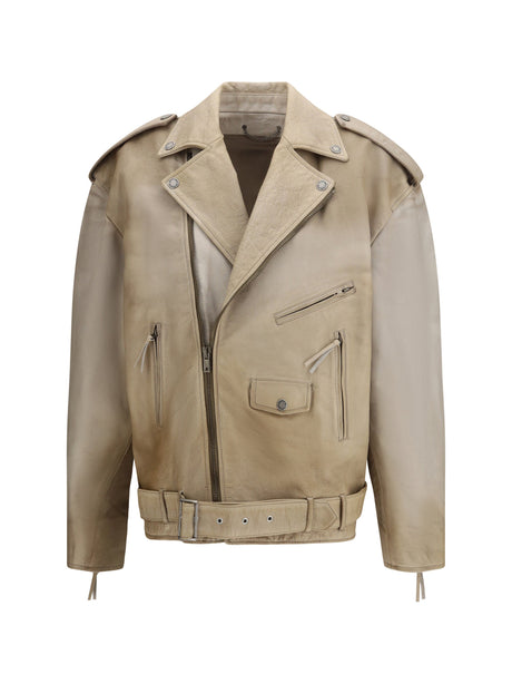 Golden Goose Journey leather Jacket - Mellow Buff