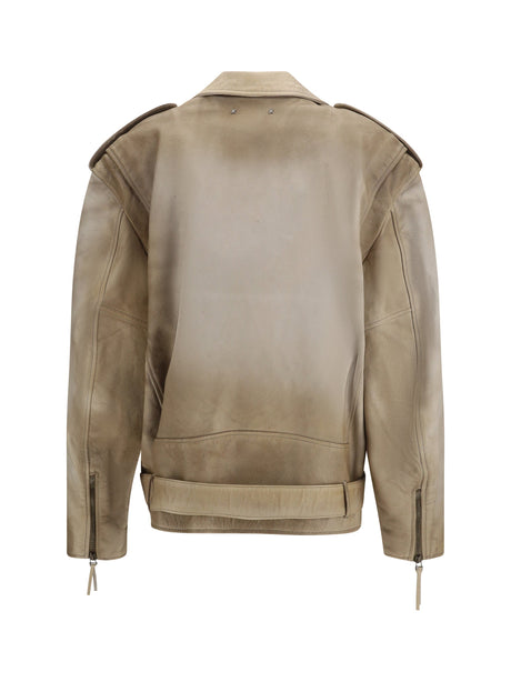 Golden Goose Journey leather Jacket - Mellow Buff