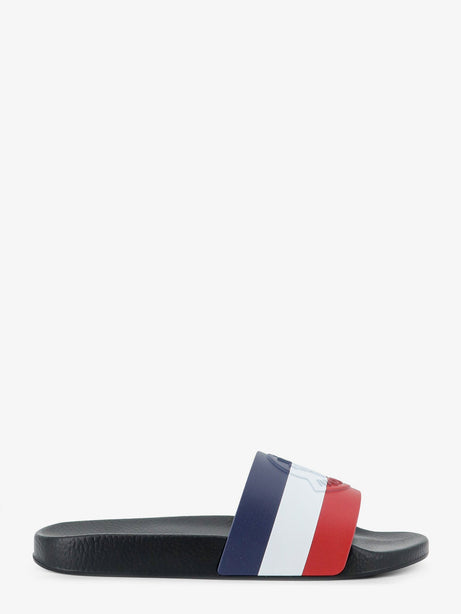 Moncler Basile rubber sandals with front logo patch - Multicolor