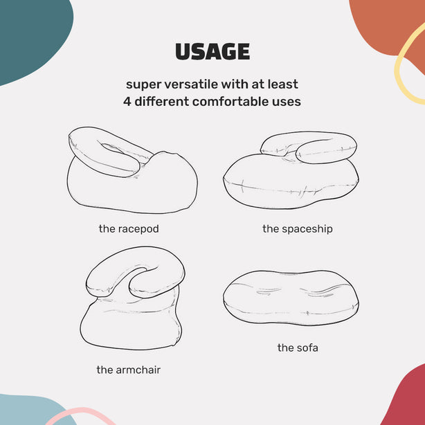 Fwooa - Ultra Versatile Spandex doob Bean Bag With Armrest
