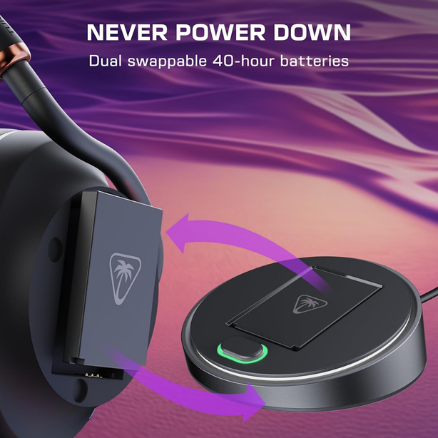 Turtle Beach Stealth Pro II Premium Wireless Gaming Headset Compatible with PC & PlayStation