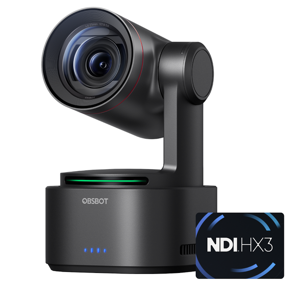 OBSBOT Tail 2 AI-Powered PTZR 4K Live Production Camera NDI licenses