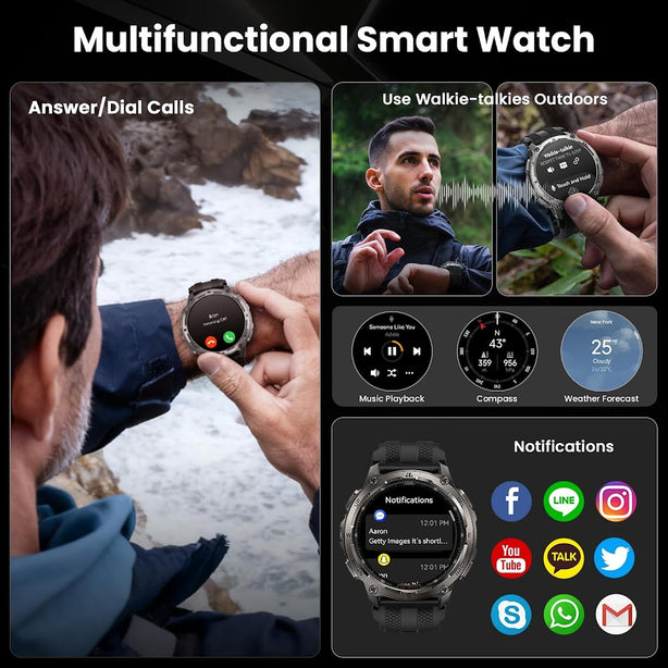 KOSPET TANK T4 Military-grade Running Sports GPS Smartwatch