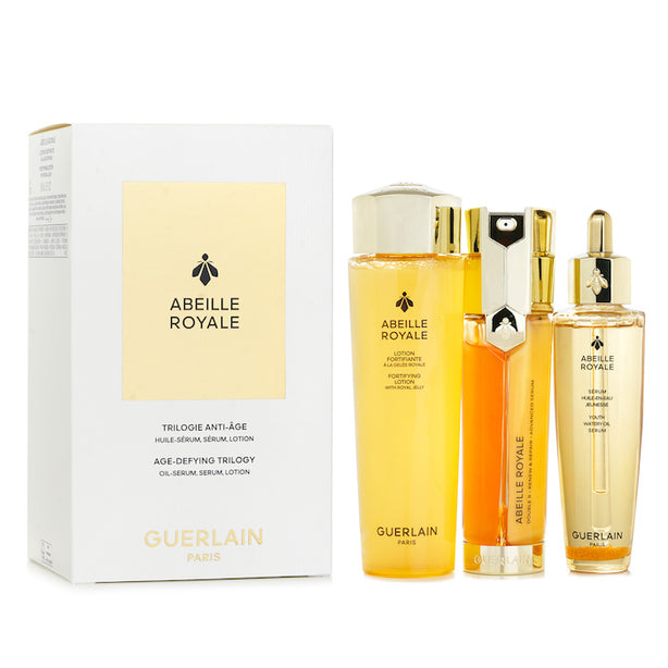 Abeille Royale Anti Aging Skincare 3 Step Duo Set (lotion 150ml + Advanced Serum 50ml + Watery Oil 50ml) - 3pcs
