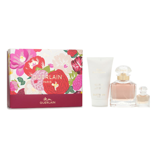 Mon Guerlain Eau De Parfum Gift Set Edp 50ml+5ml+body Lotion 75ml - 3pcs
