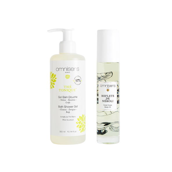 Bath Shower Gel - THÉ TONIQUE® 300ml & Body Oil - REFLETS DE NEROLI 50ml