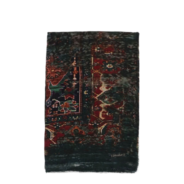 Brown Patterned Scarf
