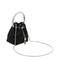 Bon Bon Mini Satin Bucket Bag - Black/Crystal