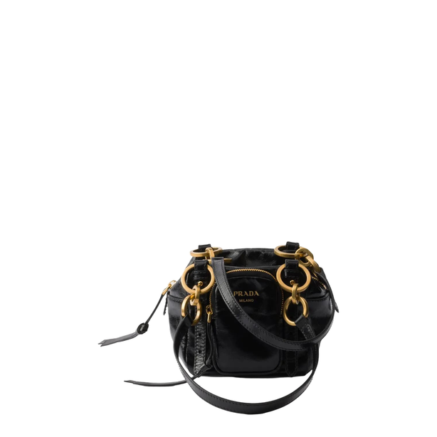 BAULETTO Mini Calfskin Top-handle Bag - Black