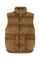 Biscuit Suede Sleeveless Down Jacket