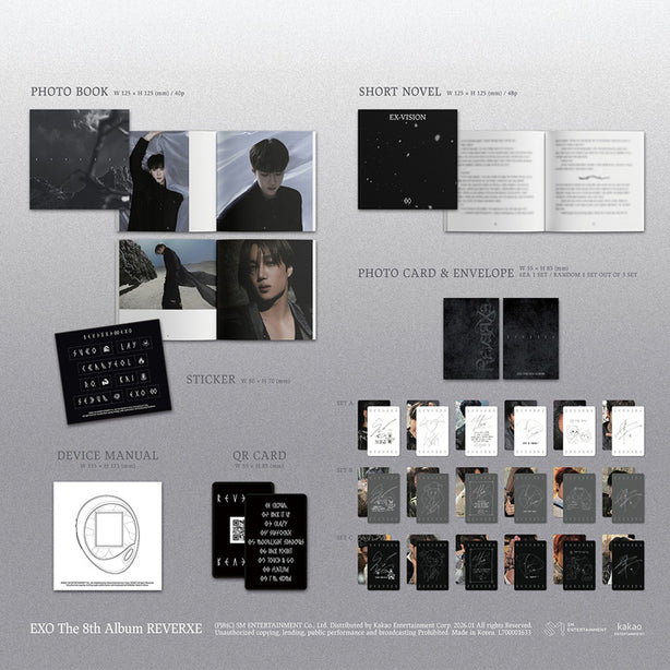 EXO The 8th Album REVERXE EX-VISION Ver. Smart Album (International Shipping)
