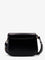 Ami Paris Leather shoulder bag with metal logo on the front - Noir