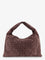 Bottega Veneta Hop leather shoulder bag with Intrecciato effect - Fondan M Brass