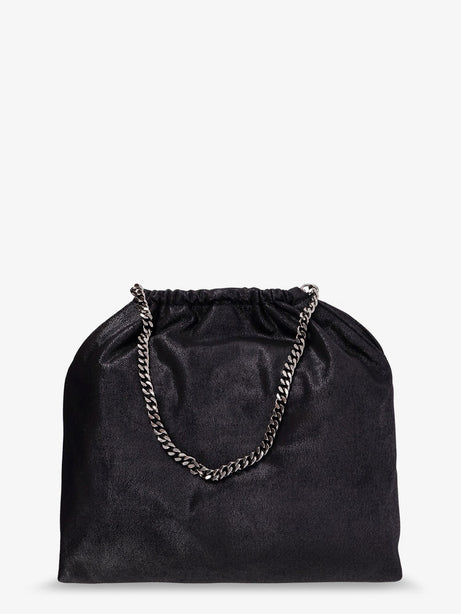 Stella Mccartney Falabella shoulder bag with metal drawstring - Black